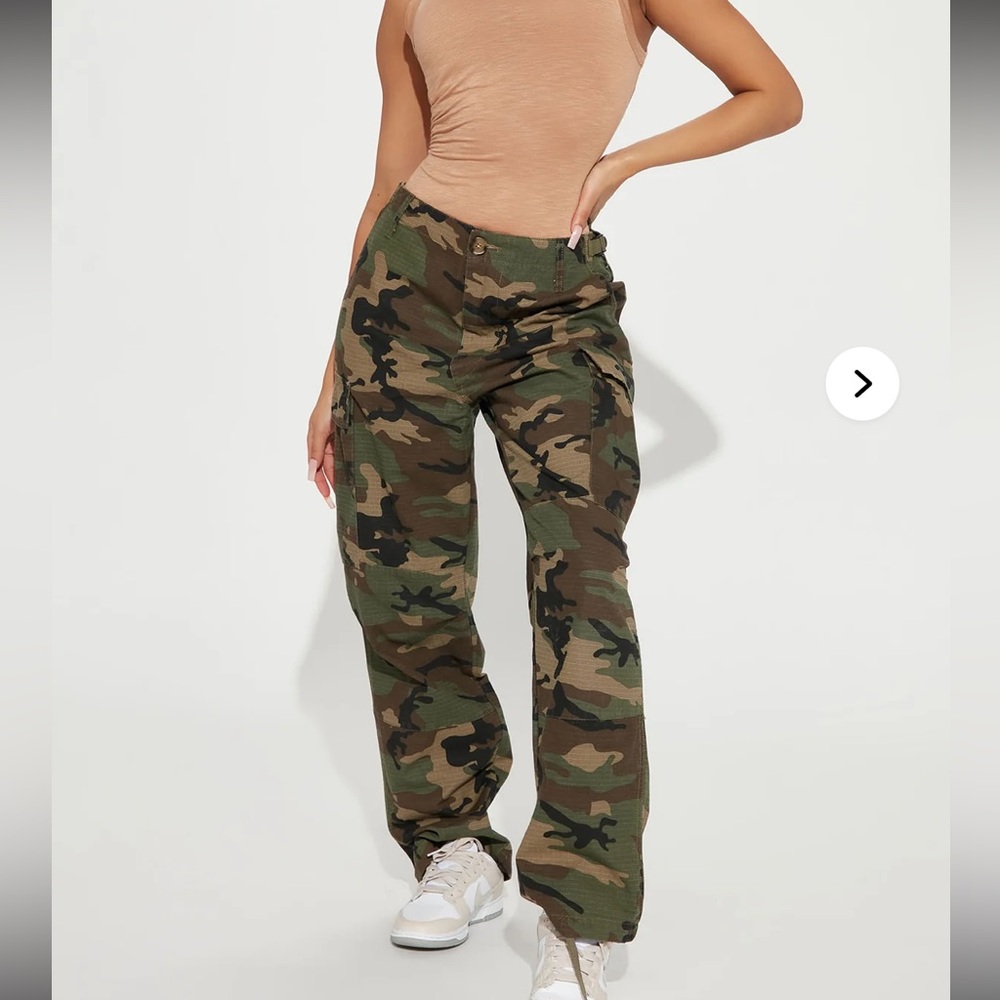 Fashion Nova Camouflage Straight Leg Pants